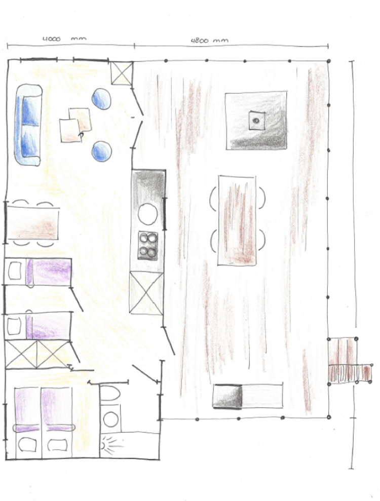 Luxe chalet plattegrond